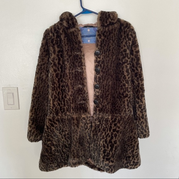 Free People Animal Print About Town Faux Fur Coat - Picture 6 of 7